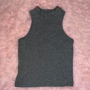mock neck tank